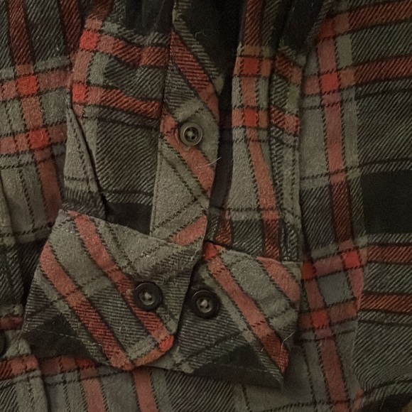 Split Co USA Men’s flannel button down shirt Size Small - Picture 3 of 4